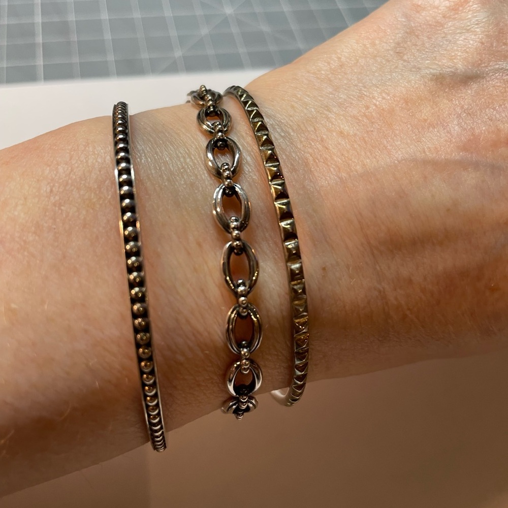 Sterling Silver Lagos bangles